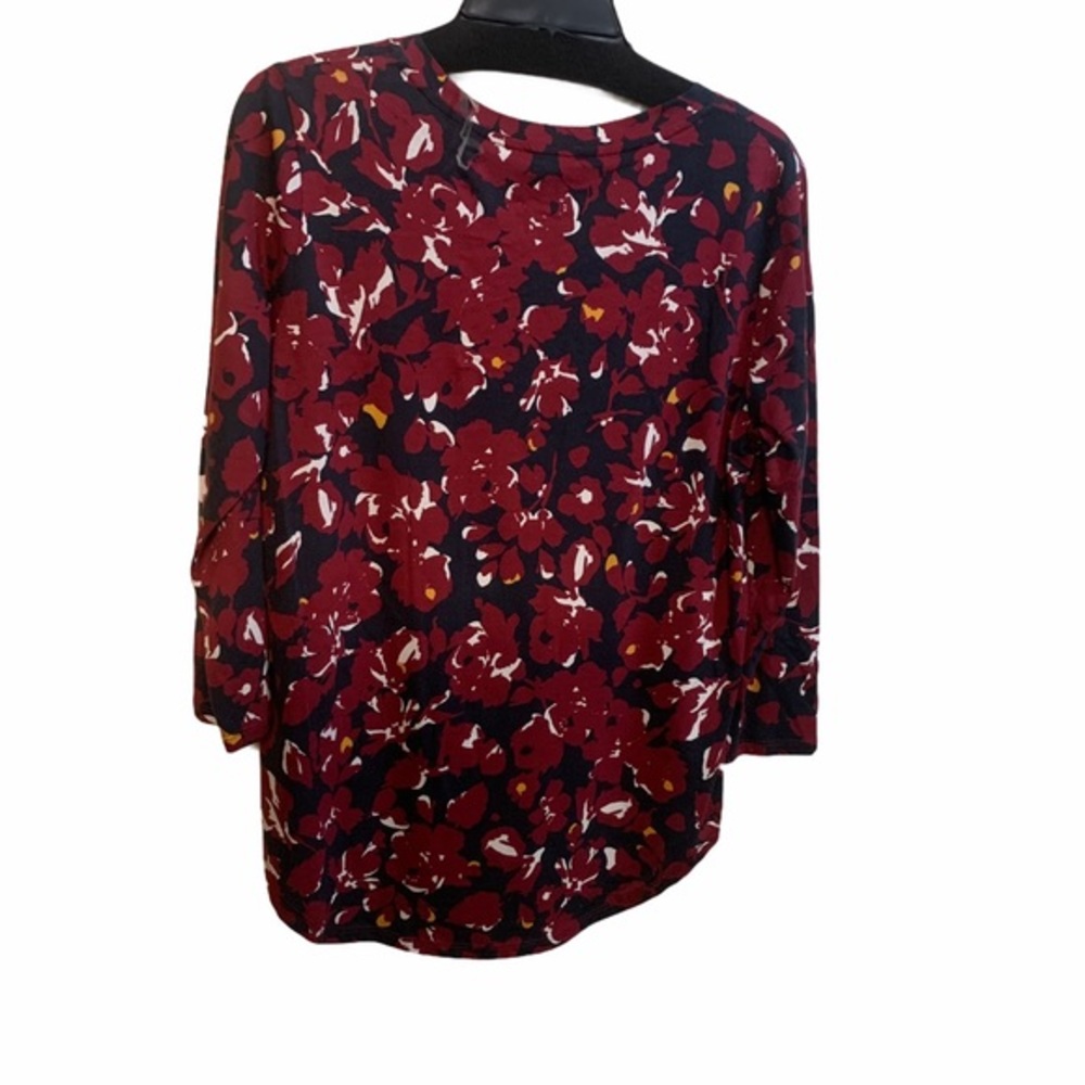 Jones New York maroon blouse - Picture 6 of 8